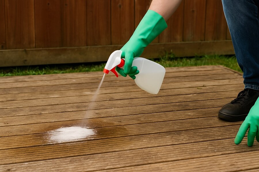 Step 3 - Apply cleaner (DIY or commercial)