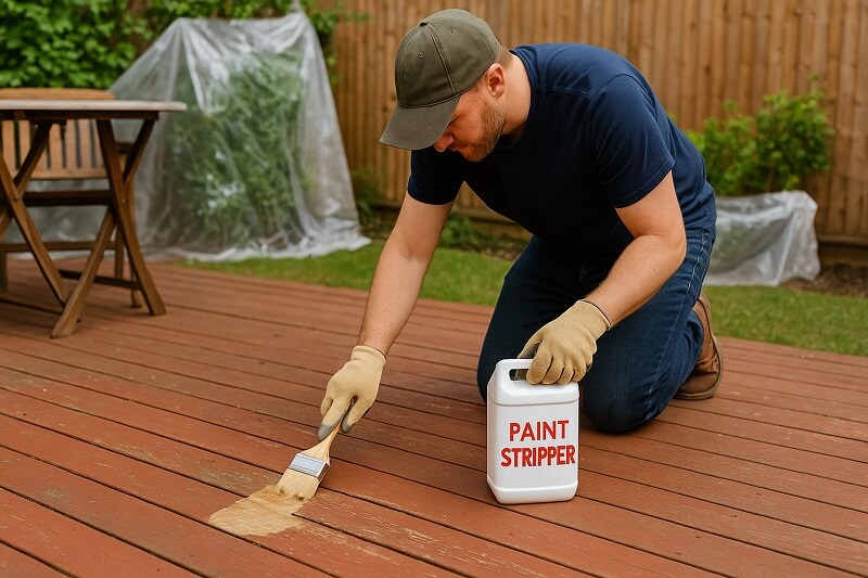 Step 3 - Apply paint stripper