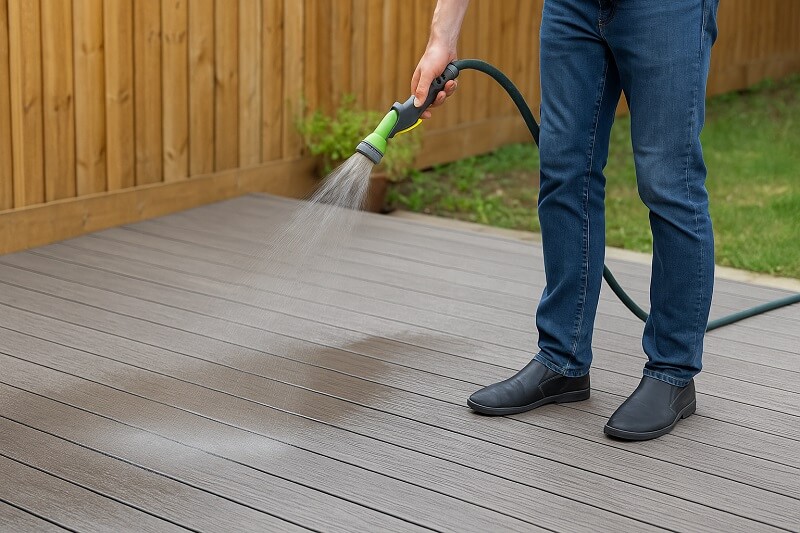 Step 3 - Rinse the Decking