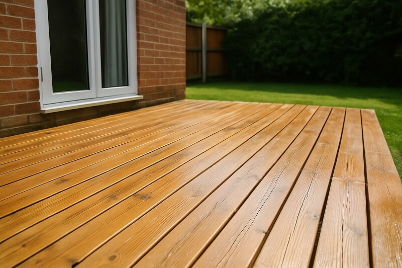 Step 5 - Let the decking dry completely