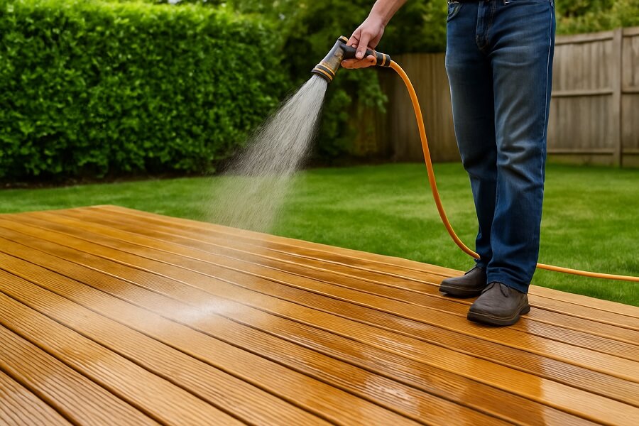 Step 5 - Rinse and dry (important tips to prevent waterlogging)