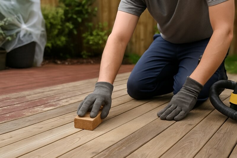 Step 7 - Light sanding and final clean