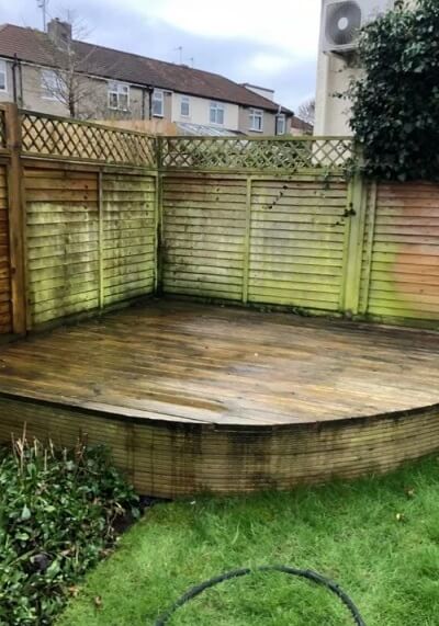Decking cleaning case 01 before bristol