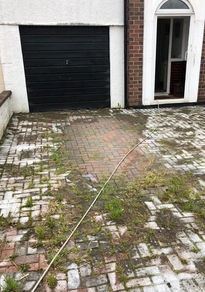 Driveway cleaning case 01 before bristol