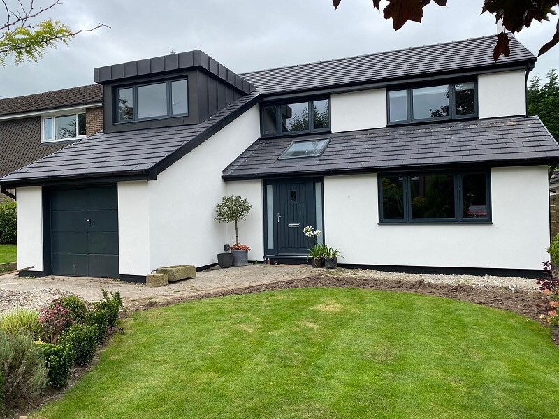 Exterior rendering finished to a modern clean standard