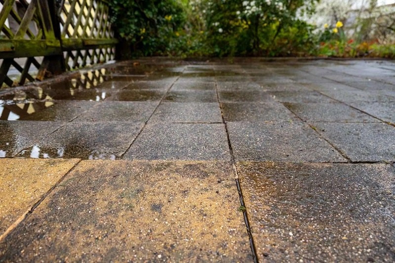 Identify your patio slabs and the type of dirt