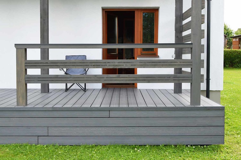 Safe cleaning methods for composite decking boards