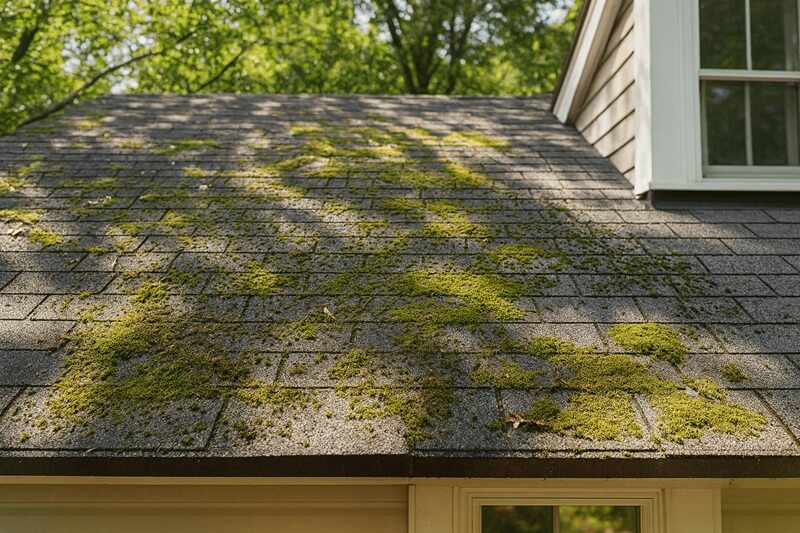 Roof types and how moss should be removed