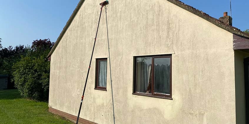 How often should rendered walls be cleaned