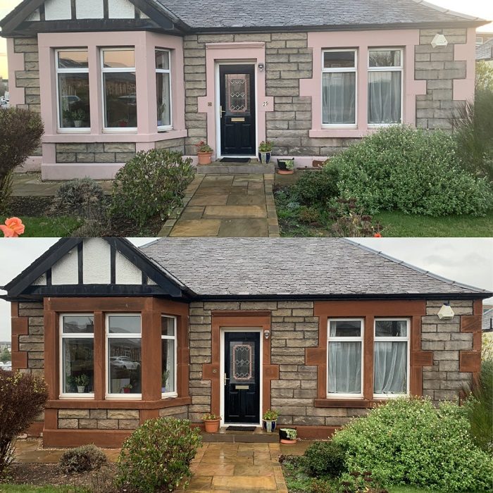 Before & After - Exterior Paint Removed from House in Bristol